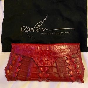 Raven Kauffman Vegan Mock Croc Clutch